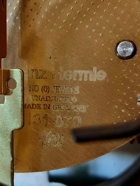 Image 1 of Comitti wall clock drop dial beautiful wood good condition