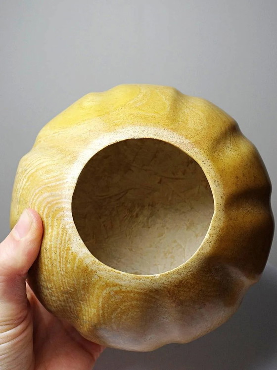 Scatola in pietra vintage intagliata e lucidata, artigianato vintage zucca – Stoviglie (photo 10 of 14)