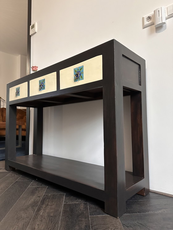 Image 1 of Unieke Sidetable/wandkast met lades