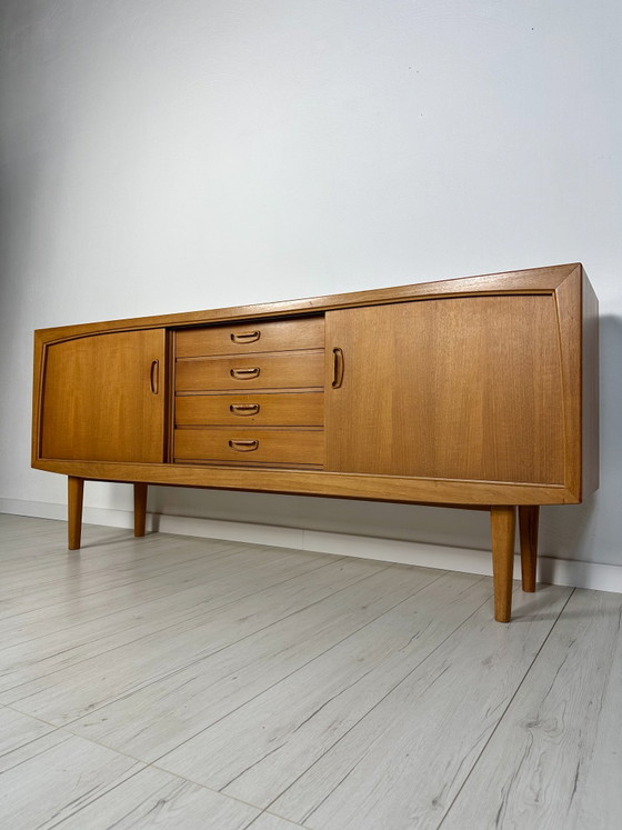 Image 1 of 1960s Vintage Minimalistic Teak Sideboard by Bartels