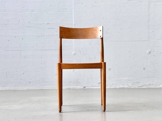 Ortex stacking chairs by Peter Hvidt & Orla Mølgaard-Nielsen for Fritz Hansen, Denmark, 1 – Side chairs, Wood (photo 9 of 15)