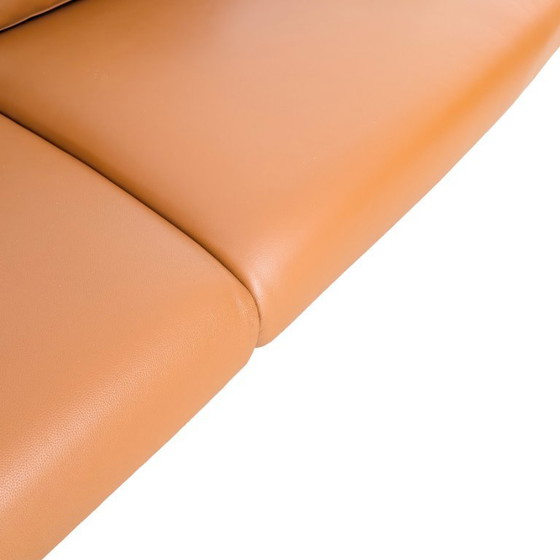 Image 1 of Tacchini Montevideo Tweezitsbank, designbank, bruin leer
