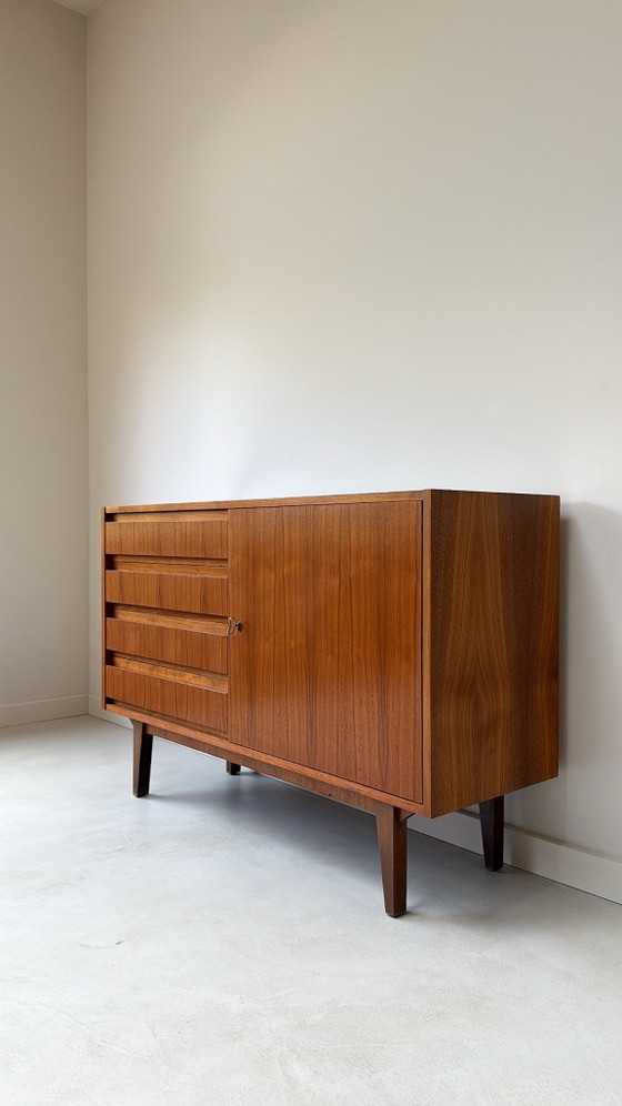 Vintage Teak Wooden Sideboard, Brown (photo 6 of 10)