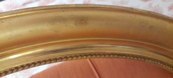 Image 1 of Cornice ovale dorata