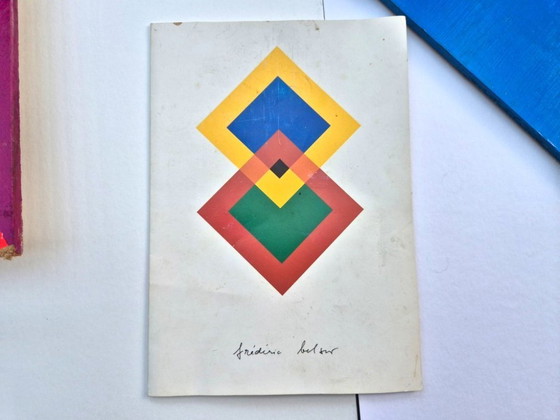 Image 1 of Frédéric Belser, Swiss, born in Geneva in 1929, oil on canvas, geometric abstraction, 50 x 50 cm