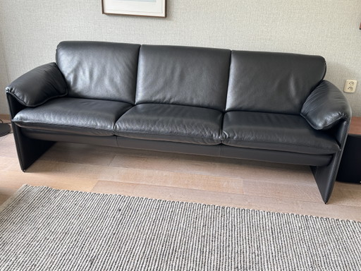 Leolux Bora Bora 3-Seater Sofa – Senso Black Leather – 3 5 zitsbanken