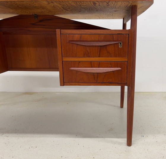 Image 1 of Teak Desk By Gunner Nielsen For Tibergaard
