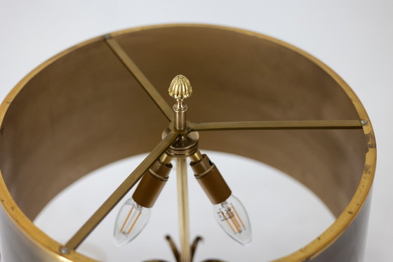 Image 1 of Maison Charles: Lampada a forma di uovo in resina frattale e bronzo, circa 1970