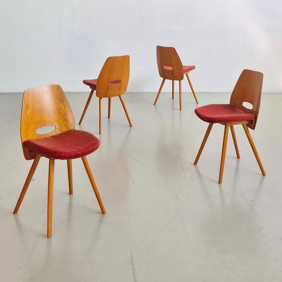 Chaises Mid-Century de František Jirák “Lollipop”, Vintage années 60, Tchécoslovaquie – TON (photo 3 of 12)