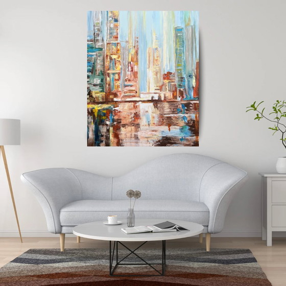 Image 1 of Schilderij 'Skyline NY', Corine Posthumus