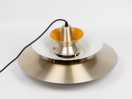 Vintage Swedish Pendant Lamp by Carl Thore, 1960s, Scandinavian Mid-Century – Granhaga, Aluminium (photo 5 of 14)