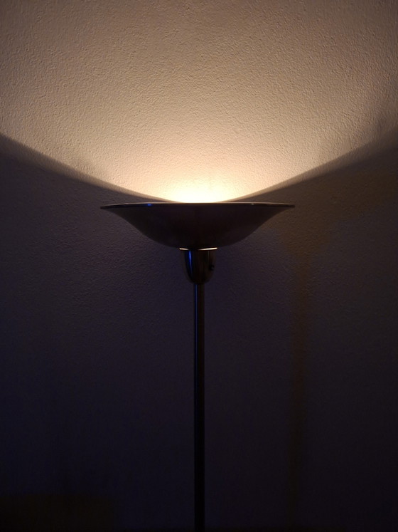 Art Deco Stijl Staande Lamp – Vloerlampen, Metal, Brass (photo 4 of 5)