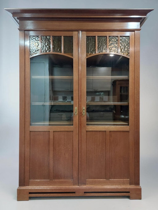 Librería antigua Art Nouveau Pander en Zo. – boekenkasten, Wood, Glass
