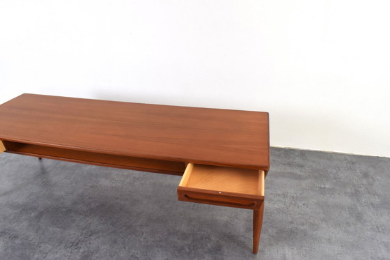 Image 1 of Tavolino da caffè in teak di metà secolo di Johannes Anderen per Trensum Möbelfabrik, anni '60.