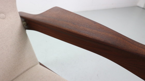 Image 1 of Sillón danés ajustable con respaldo alto en teca, de Ib KOFOD LARSEN