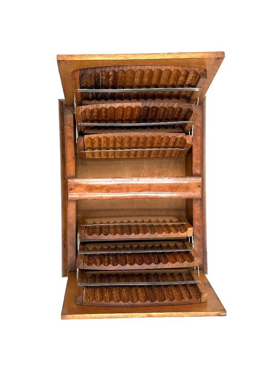 Image 1 of Art Déco wood cigarette box, Italy 1940