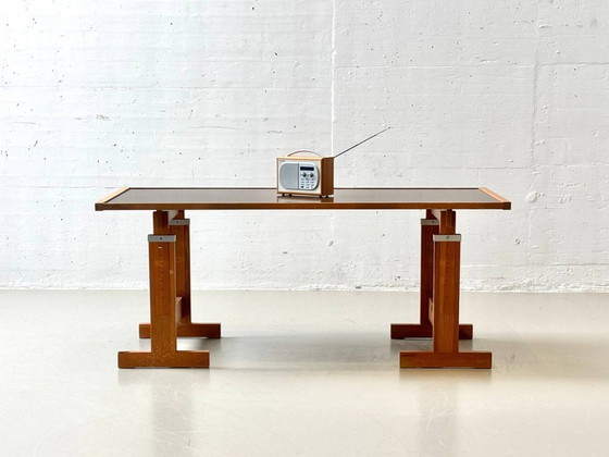 Image 1 of Height-adjustable mid-century work table / drafting table, 1970s
