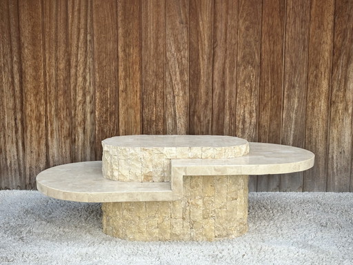 Mesa de centro Vintage Mactanstone de los años 80