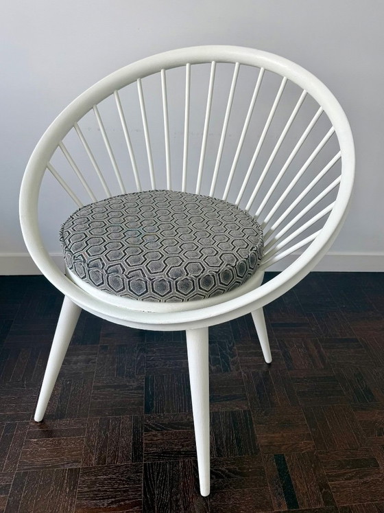 Skandinavischer Sessel 1960 Yngve Ekstrom – Stühle und Loungesessel, Textile, Wood (photo 3 of 10)