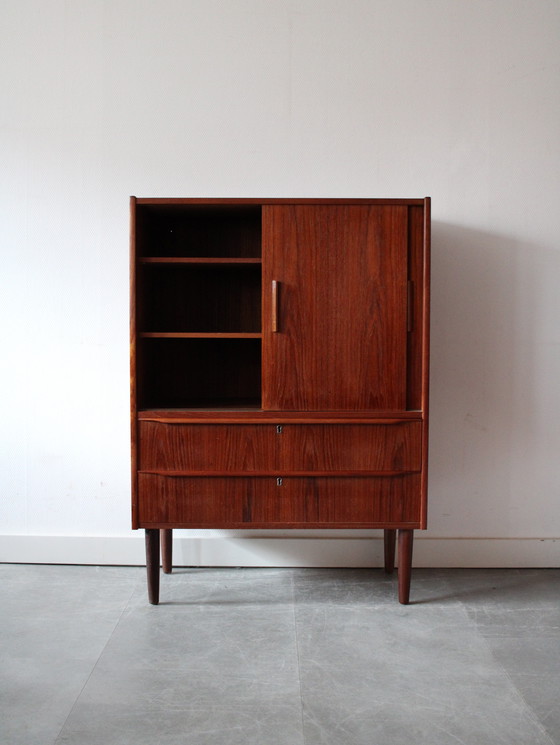 Image 1 of Mobiletto da parete vintage in teak danese