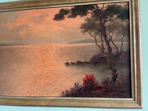 Dipinto a olio Sole al Tramonto di Maria Rossi – Dipinti e disegni, Legno, Tela (photo 2 of 5)