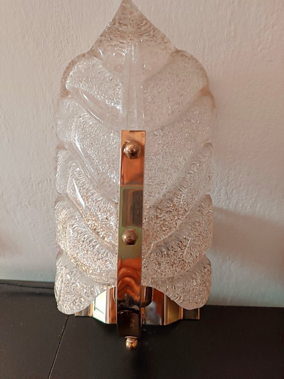 Image 1 of MURANO Carl Fagerlund Paar Murano wandlampen van artistiek glas uit de jaren 80