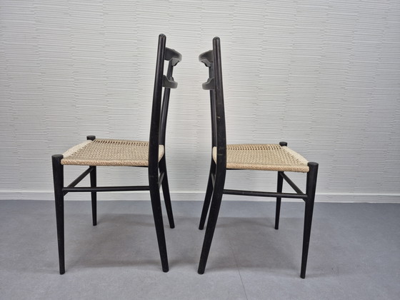 Image 1 of Sedie Gio Ponti Style (2). Sedia da cucina leggera vintage