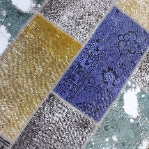 Tappeto persiano patchwork 145X145 N:2532