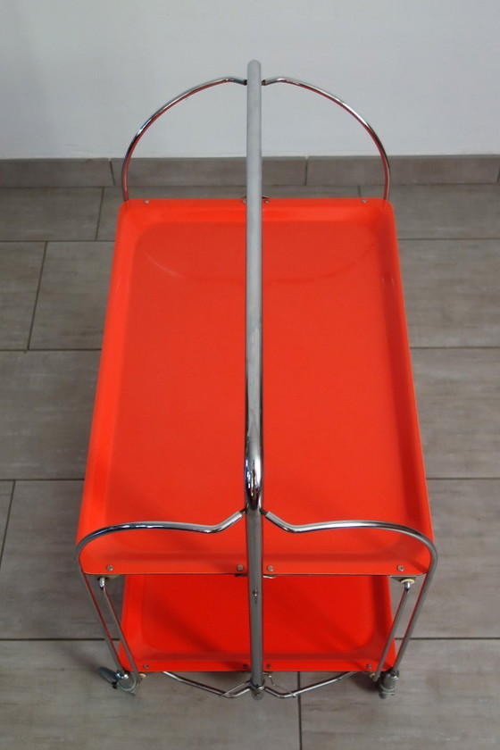 Image 1 of Carrello pieghevole arancione, Bremshey, 1970