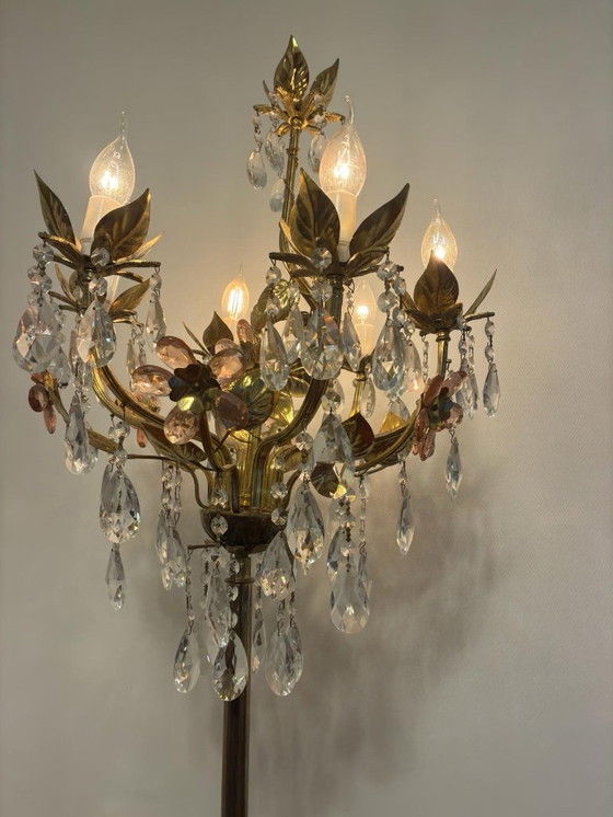 Image 1 of Elegante lámpara de pie de cristal