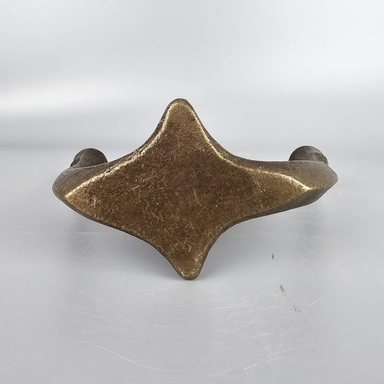 Image 1 of Bronze vintage candlestick for 3 candles. Brutalist design by Horst Dalbeck. Germany 1950 - 1970.
