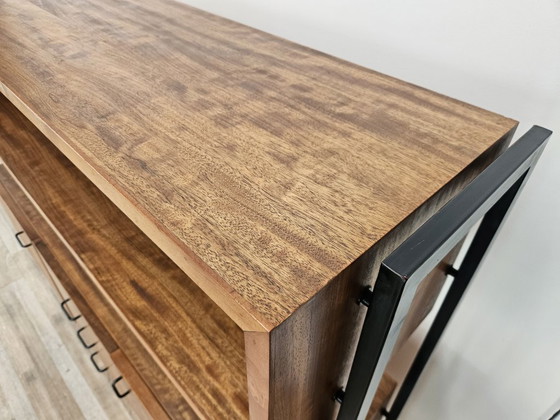 Image 1 of Anrichte aus Teakholz mit Eisenstruktur, 1960