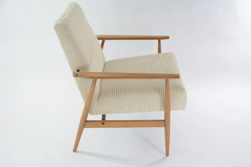 FOX fauteuils in crèmekleurig corduroy fluweel