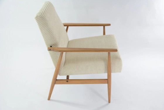 Image 1 of FOX fauteuils in crèmekleurig corduroy fluweel