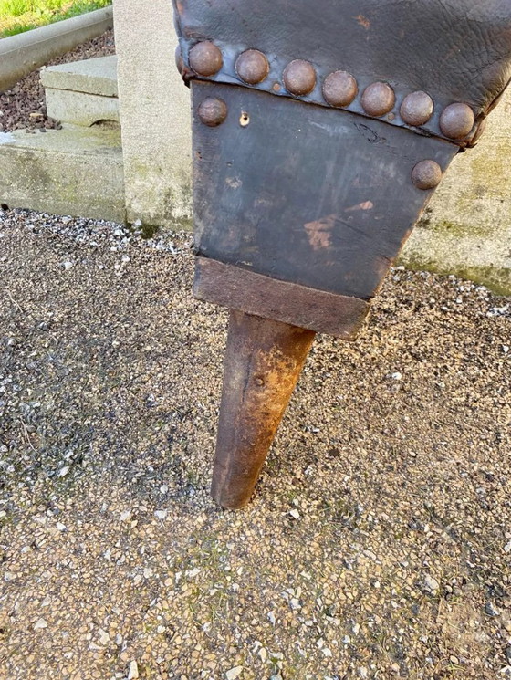 Image 1 of Large blacksmith's bellows made of genuine wood and leather