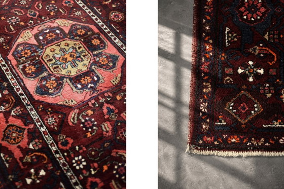 Vintage handgeweven Midden-Oosterse Oosterse Hamadan tapijt, jaren 60 – Decoratieve objecten, Wool (photo 10 of 12)