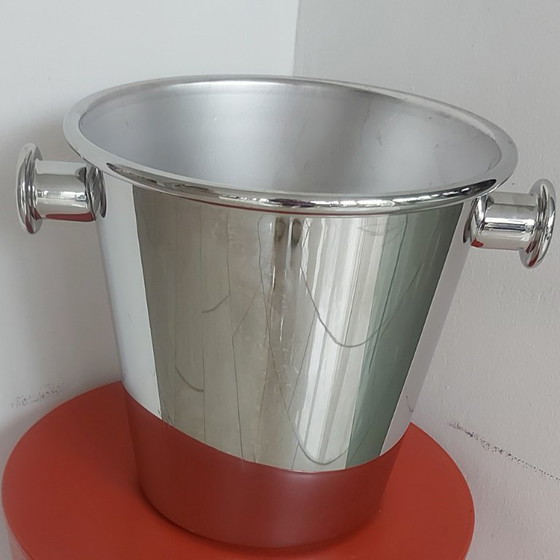 Image 1 of Alessi Ettore Sottsass Refroidisseur à vin et champagne 5052, 0,7 L en acier inoxydable