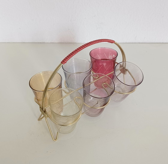 Image 1 of Ensemble de verres à eau des années 50