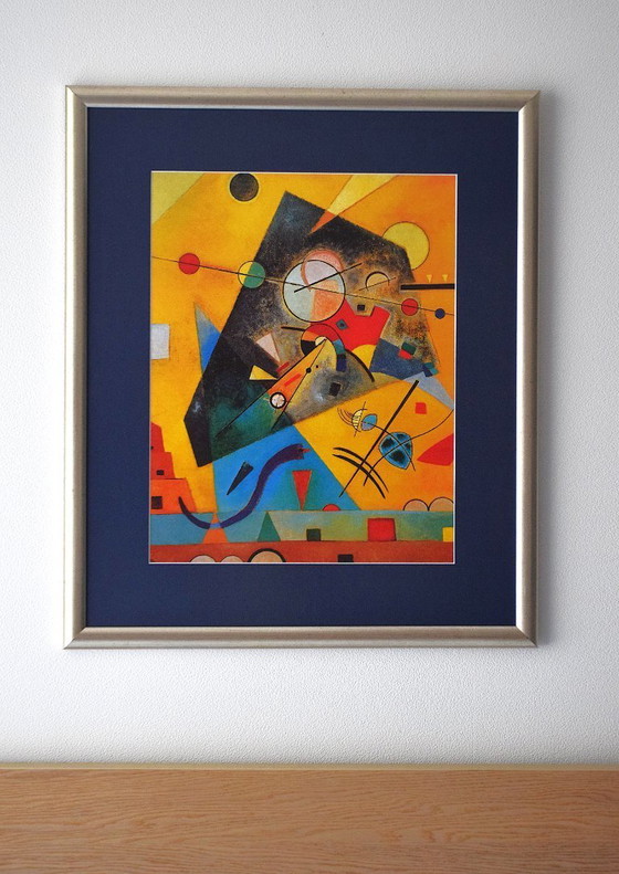 Image 1 of Wassily Kandinsky - "Harmonie silencieuse" (1924) - Reproduction encadrée Mid Century Modern | TheyUniqueCom