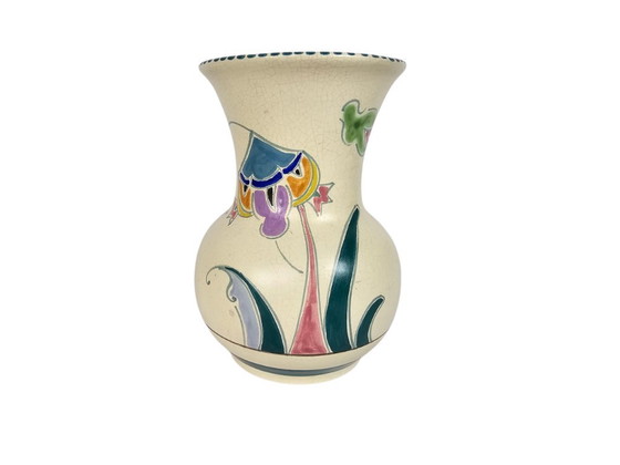 Image 1 of Ceramica Honiton - Devon - 'Eaton' - Made in England - Smalto opaco - Dipinto a mano - Anni '50