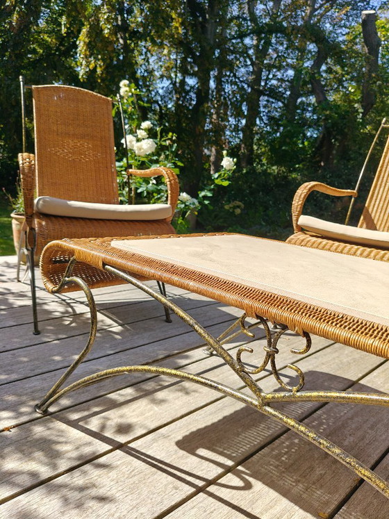 Elegante Rattan-Gartenmöbel – Garten-Sets, Marble, Metal (photo 7 of 7)