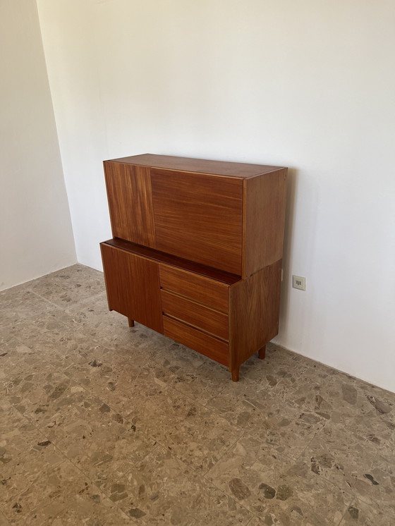 Image 1 of Vintage ladekast van teak en eikenhout