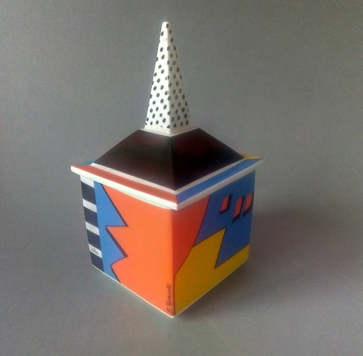 Postmoderne/Pop-Art Barbara Brenner 'Künstlerbox' Rosenthal Studio 1980'S