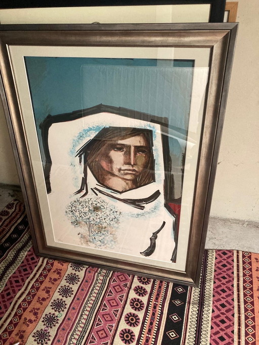 Beautiful Framed Screen Print by Jorge Dumas