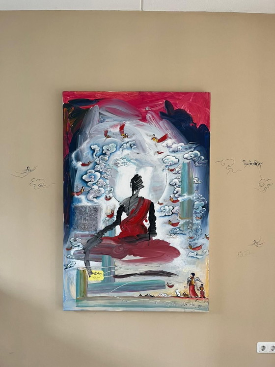 Image 1 of Gemälde des tibetischen Künstlers Tashi Norbu