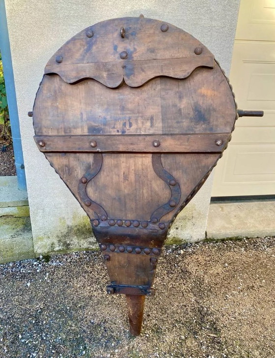 Image 1 of Large blacksmith's bellows made of genuine wood and leather