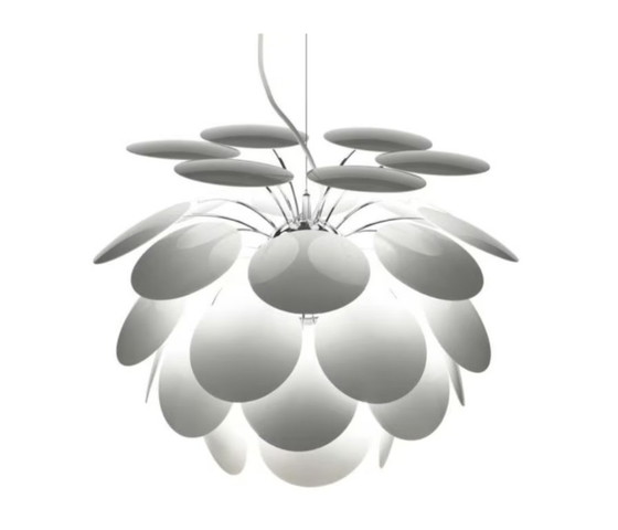 Discocó Pendelleuchte Marset, 88 cm, Pendelleuchten, Kunststoff, Metall, Weiß (Foto 4 von 5)