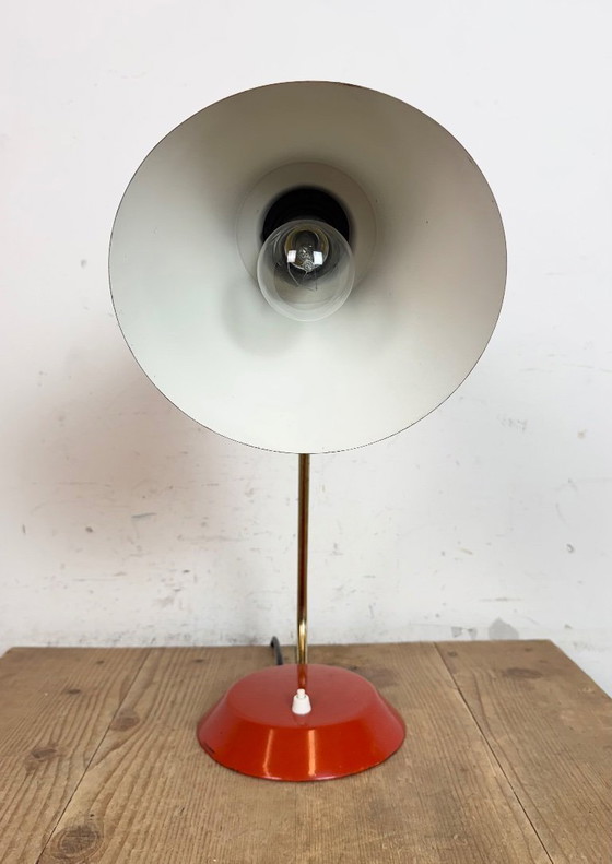 Image 1 of Vintage Red Table Lamp , 1970s