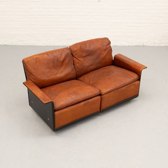 Dieter Rams Vitsoe Tweezitsbank 70's – 2 zitsbanken, Plastic, Leather (photo 4 of 11)