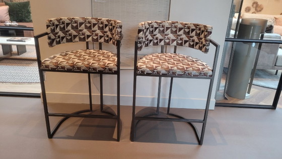 Taburete de bar Rufus Rapture – estructura de bronce – Taburetes de bar, Textil (photo 7 of 7)